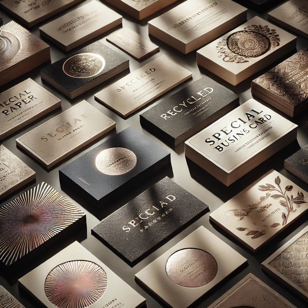 Biglietti da visita carte speciali