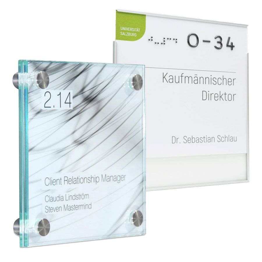 Türschilder zur selbst Beschriftung