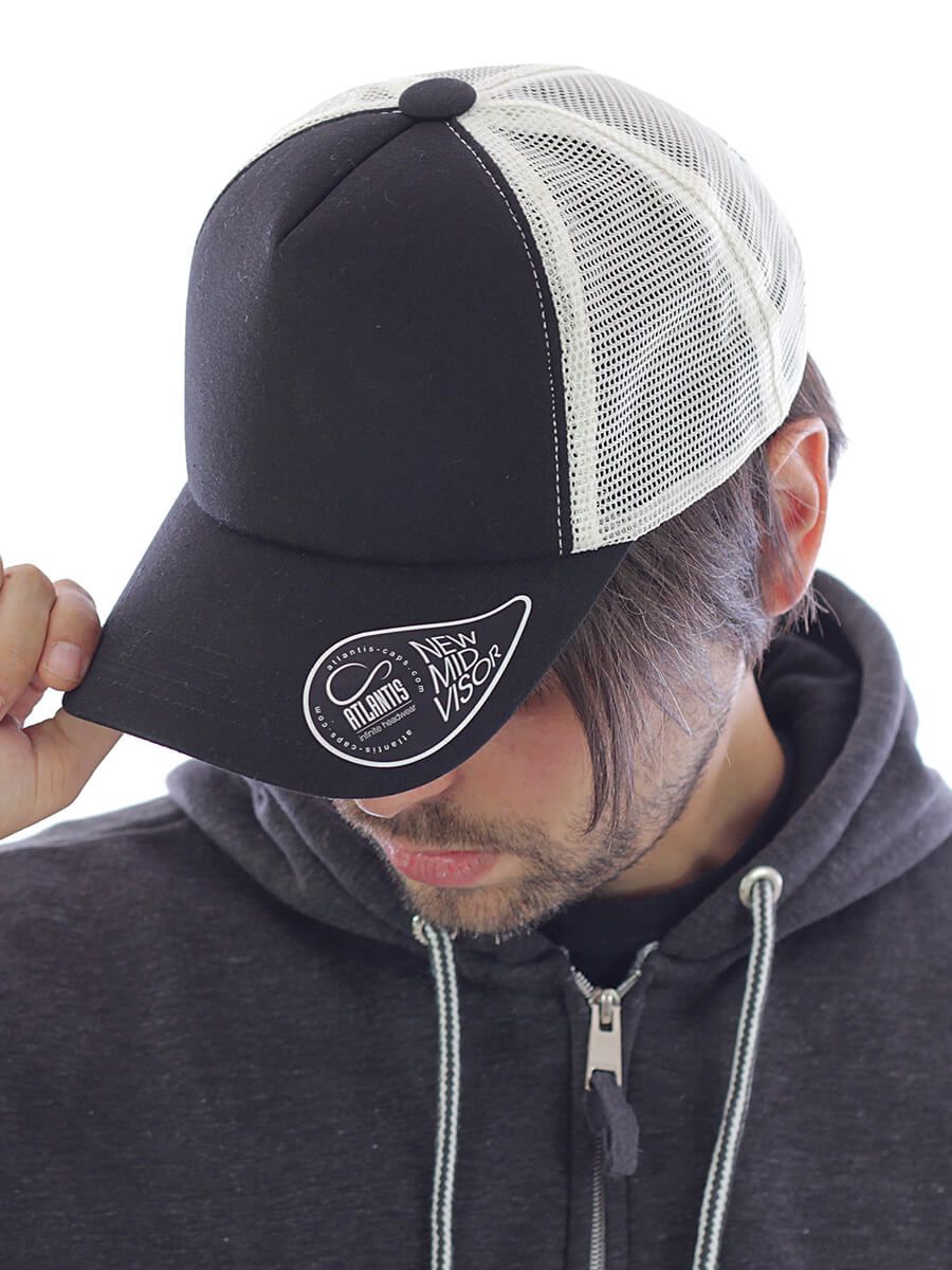 CAPPELLO VISIERA MID 5 PANNELLI MESH POSTERIORE