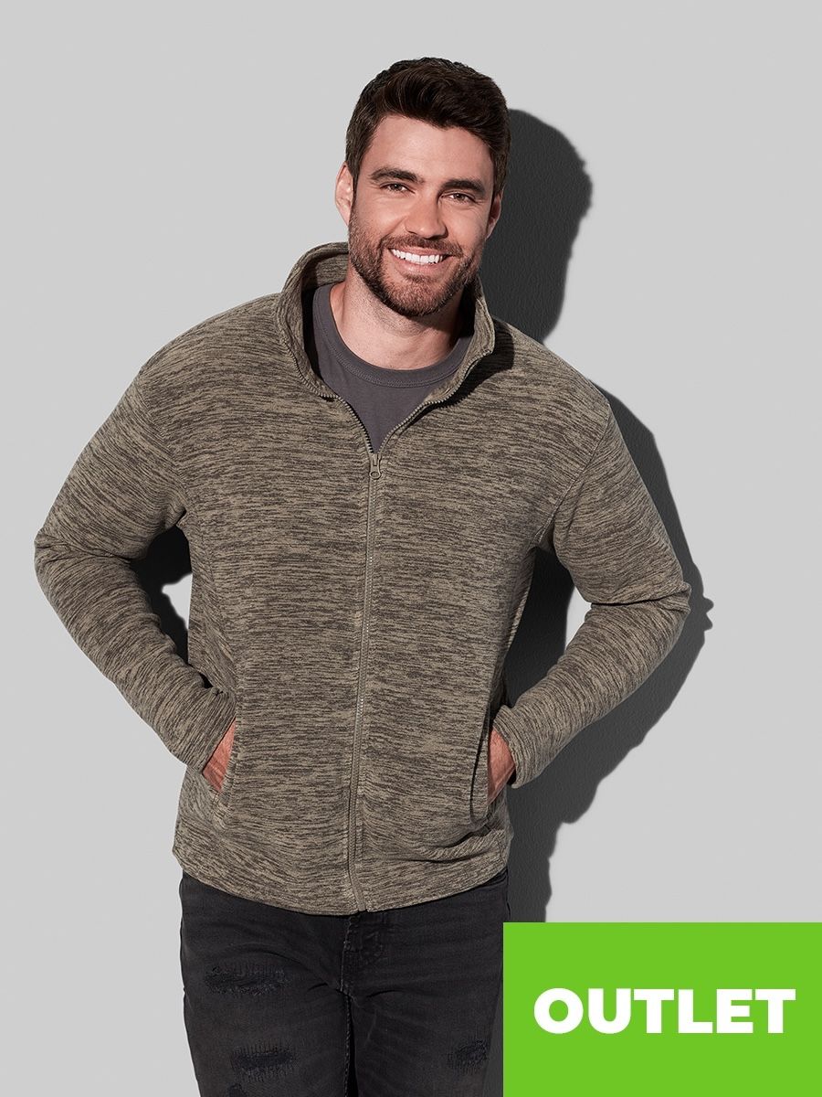 PILE UOMO ZIP INTERA MELANGE