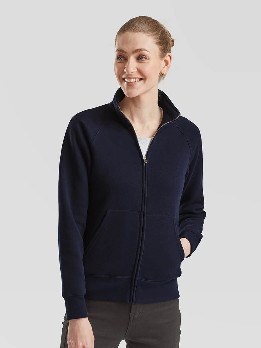 FELPA DONNA ZIP INTERA PREMIUM