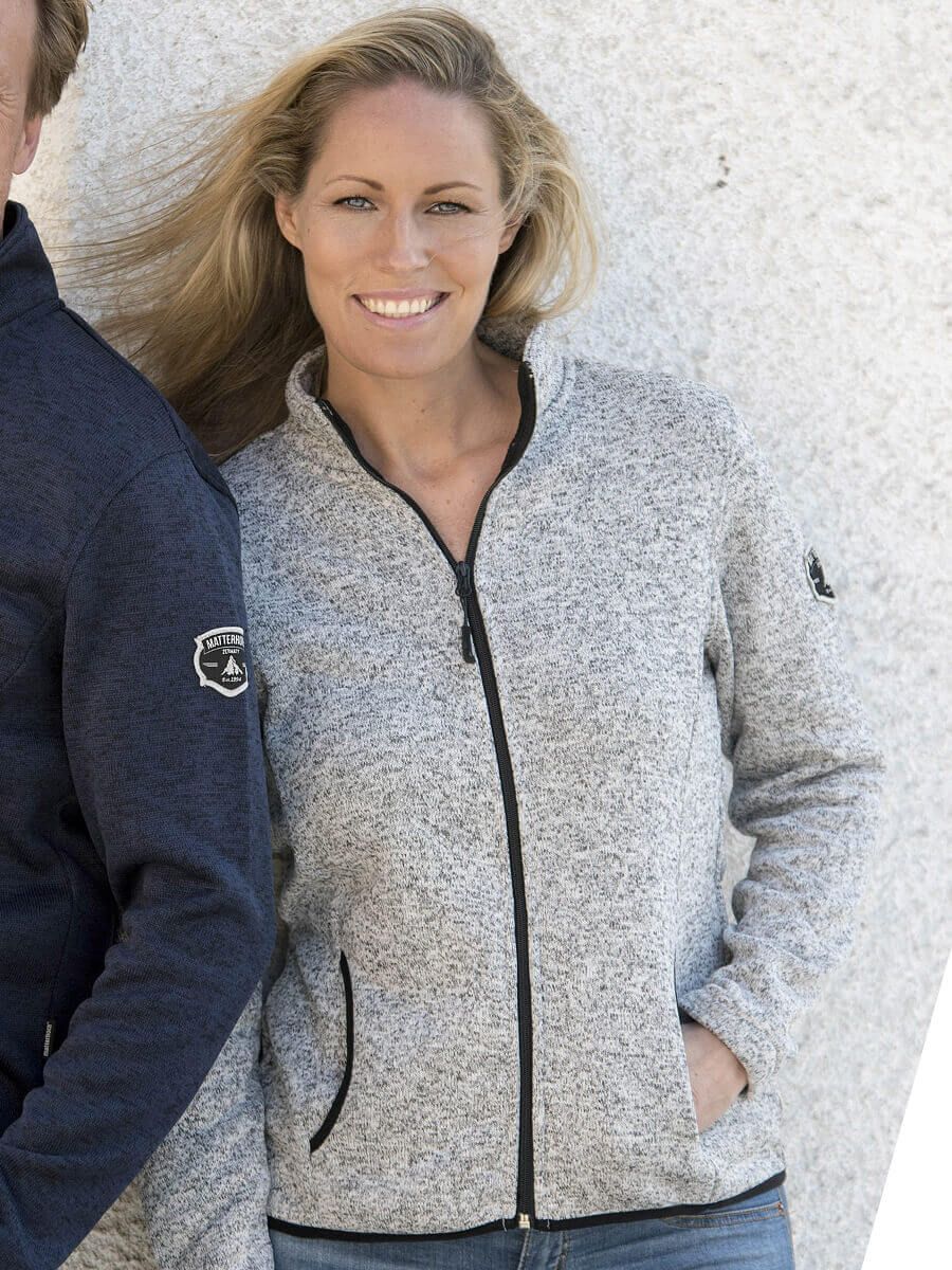 PILE DONNA ZIP INTERA ESTERNO IN MAGLIA ALMER