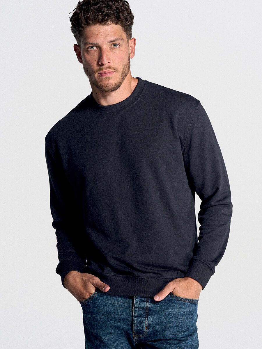 FELPA UOMO GIROCOLLO LEGGERA FRENCH TERRY