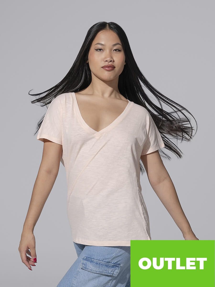 T-SHIRT DONNA MANICA CORTA COLLO A V URBAN TENERIFE