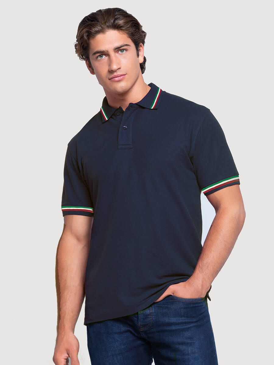 POLO UOMO MANICA CORTA REGULAR ITALIA