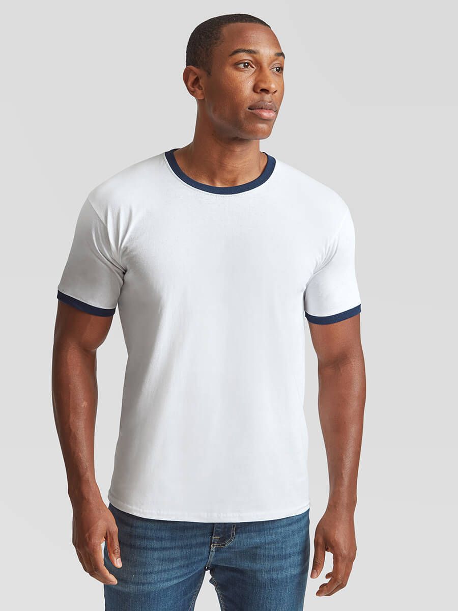 T-SHIRT UOMO MANICA CORTA VALUEWEIGHT RINGER