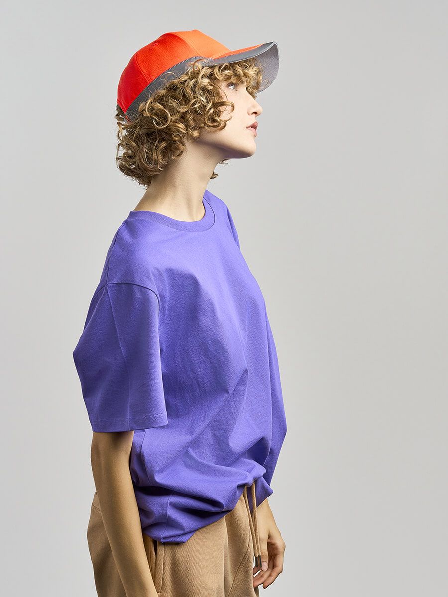 CAPPELLO VISIERA CURVA 5 PANNELLI ALTA VISIBILITA