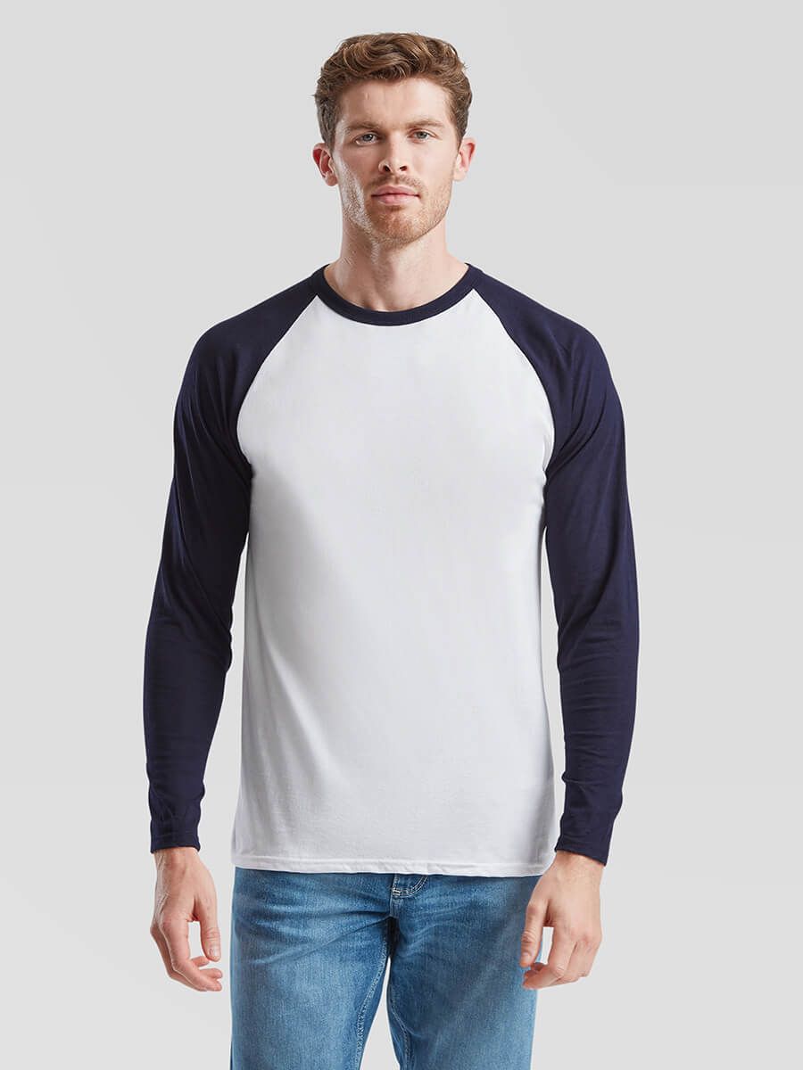 T-SHIRT UOMO MANICA LUNGA VALUEWEIGHT BASEBALL