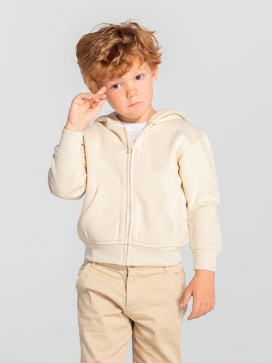 FELPA BAMBINO CAPPUCCIO E ZIP PREMIUM