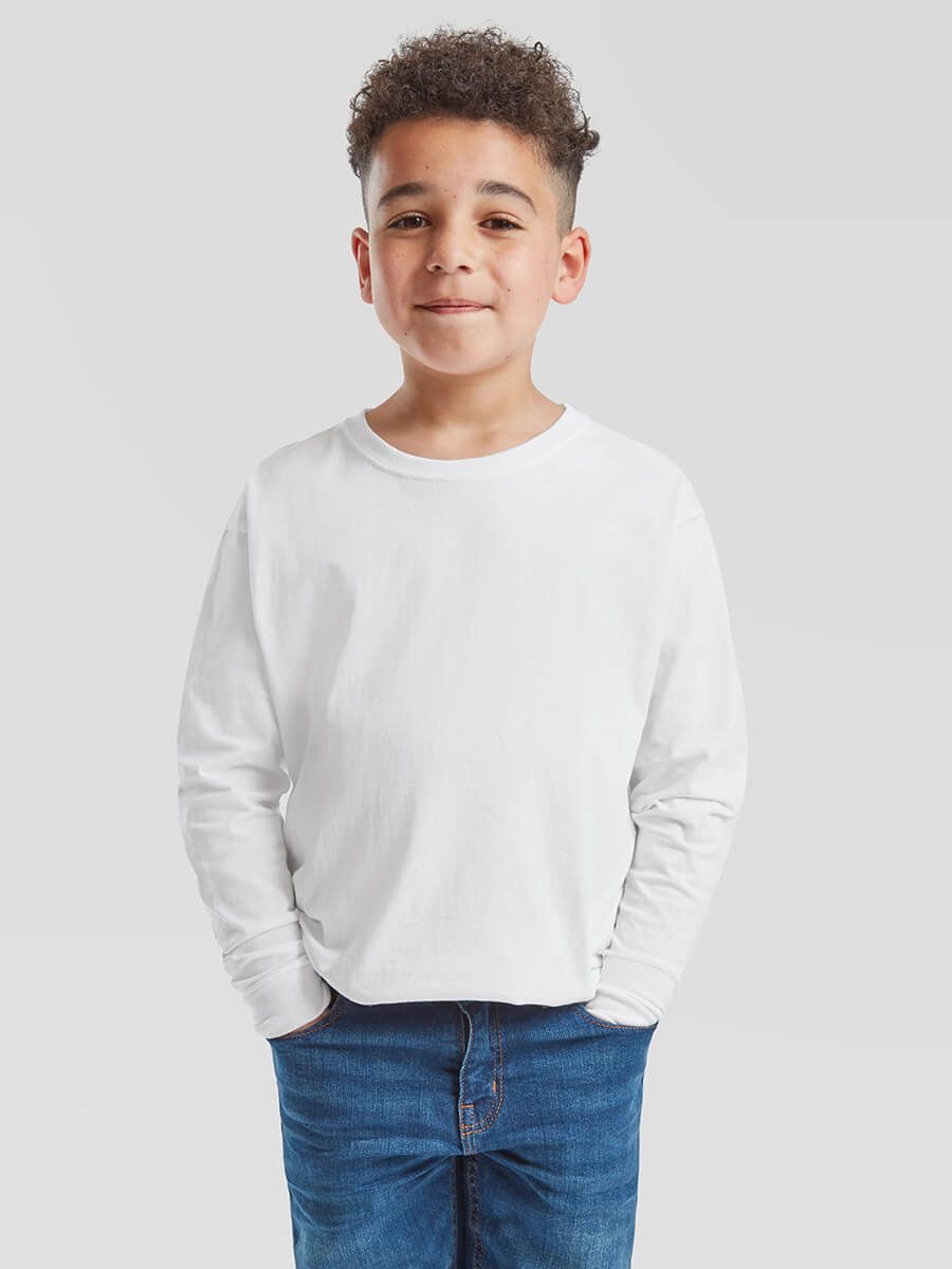 T-SHIRT BAMBINO MANICA LUNGA VALUEWEIGHT