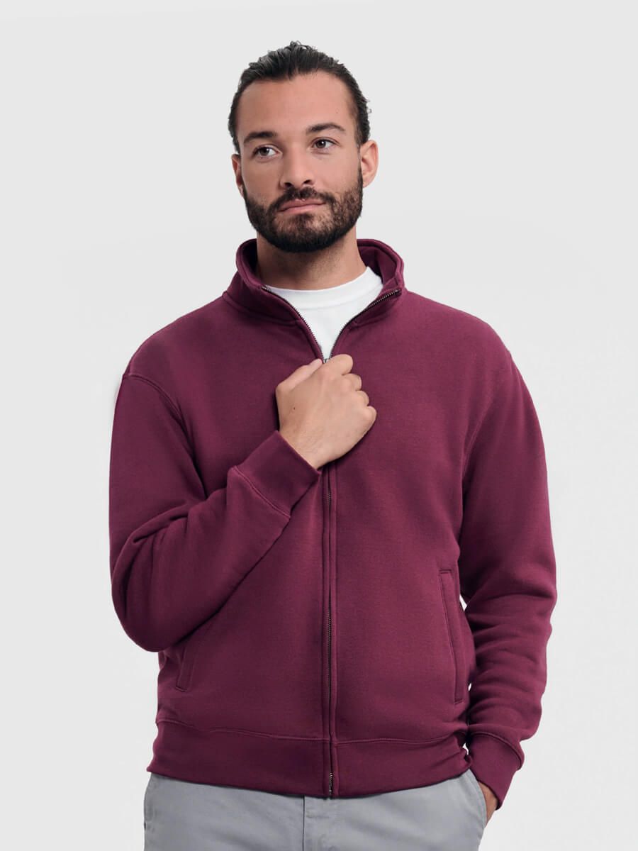 FELPA UOMO ZIP INTERA AUTHENTIC