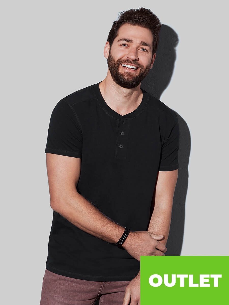 T-SHIRT UOMO MANICA CORTA COLLO 3 BOTTONI