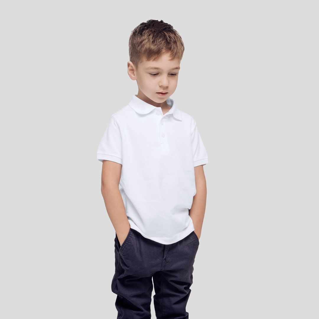 Polo Bimbo Bianco "keya" YPS180