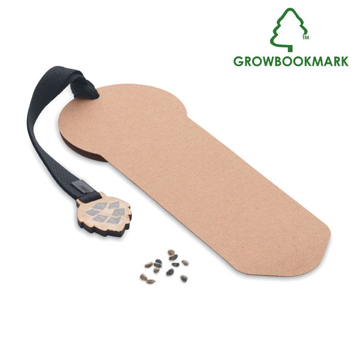 GROWBOOKMARK™. Segnalibro in legno di pino