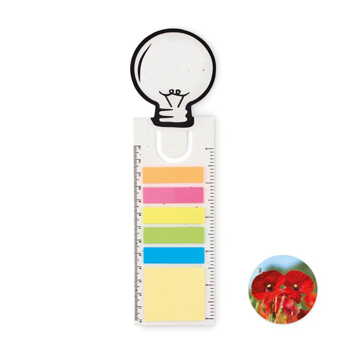 IDEA SEED. Segnalibro in carta con semi