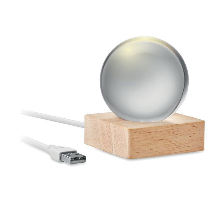 LIGHT. Palla di vetro a LED