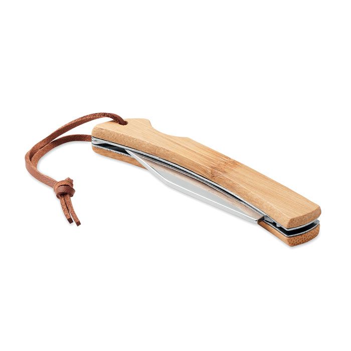 MANSAN. Coltello pieghevole in bamboo
