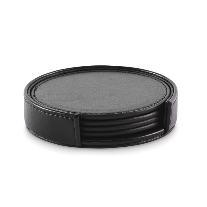 POSA SET. Set di 4 sottobicchieri in PU