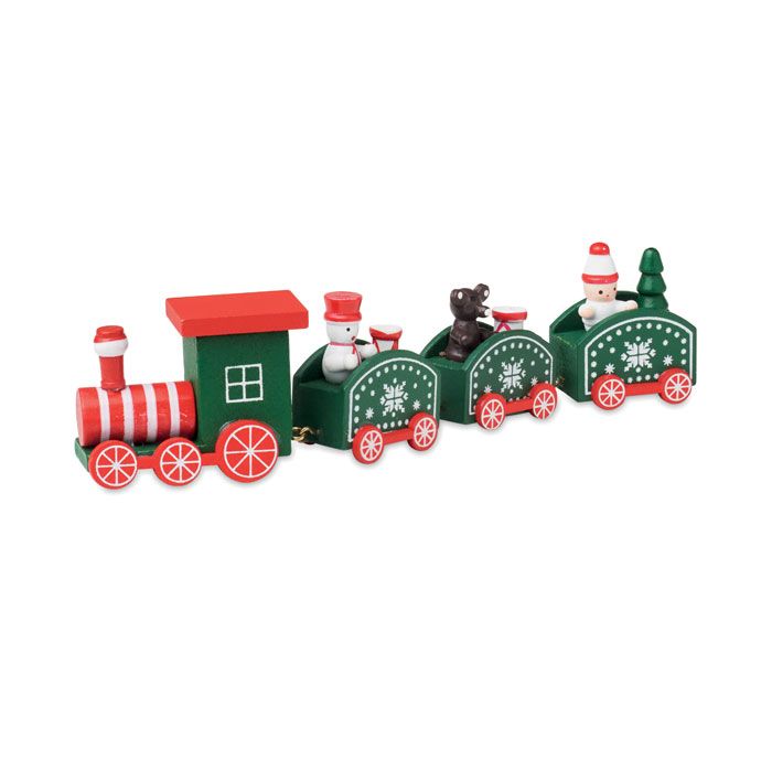JUNA. Treno di Natale in legno