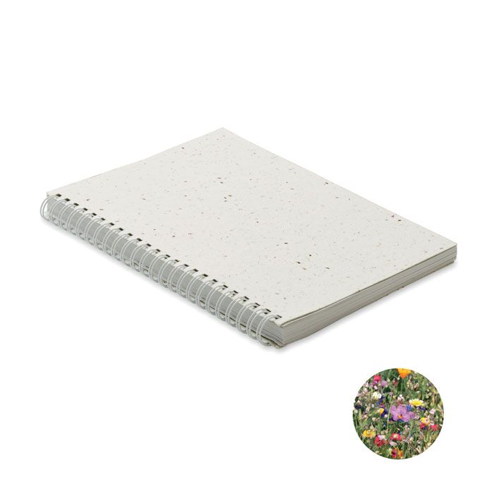 SEED RING. Taccuino A5 con copertina in ca