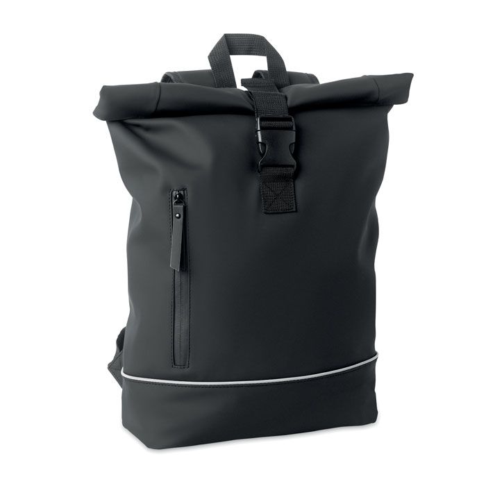 LAPTOSA. Zaino in PU rolltop per laptop