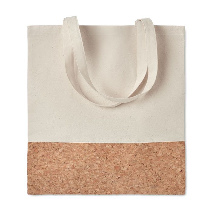 ILLA TOTE. Shopper c/dettagli in sughero