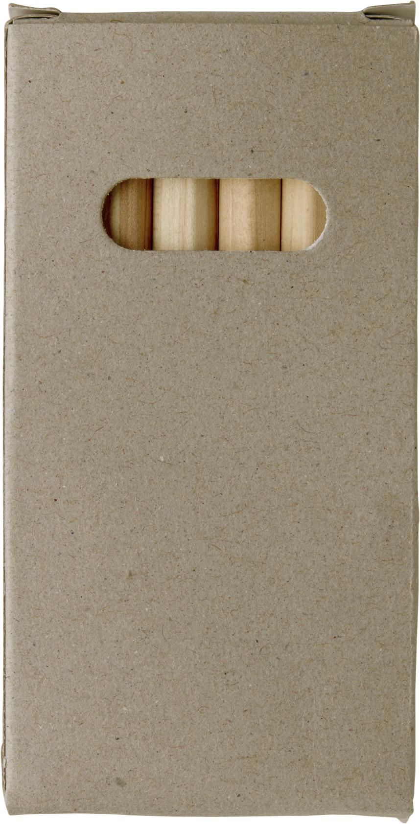 Set 6 matite in legno corte colorate Gigi