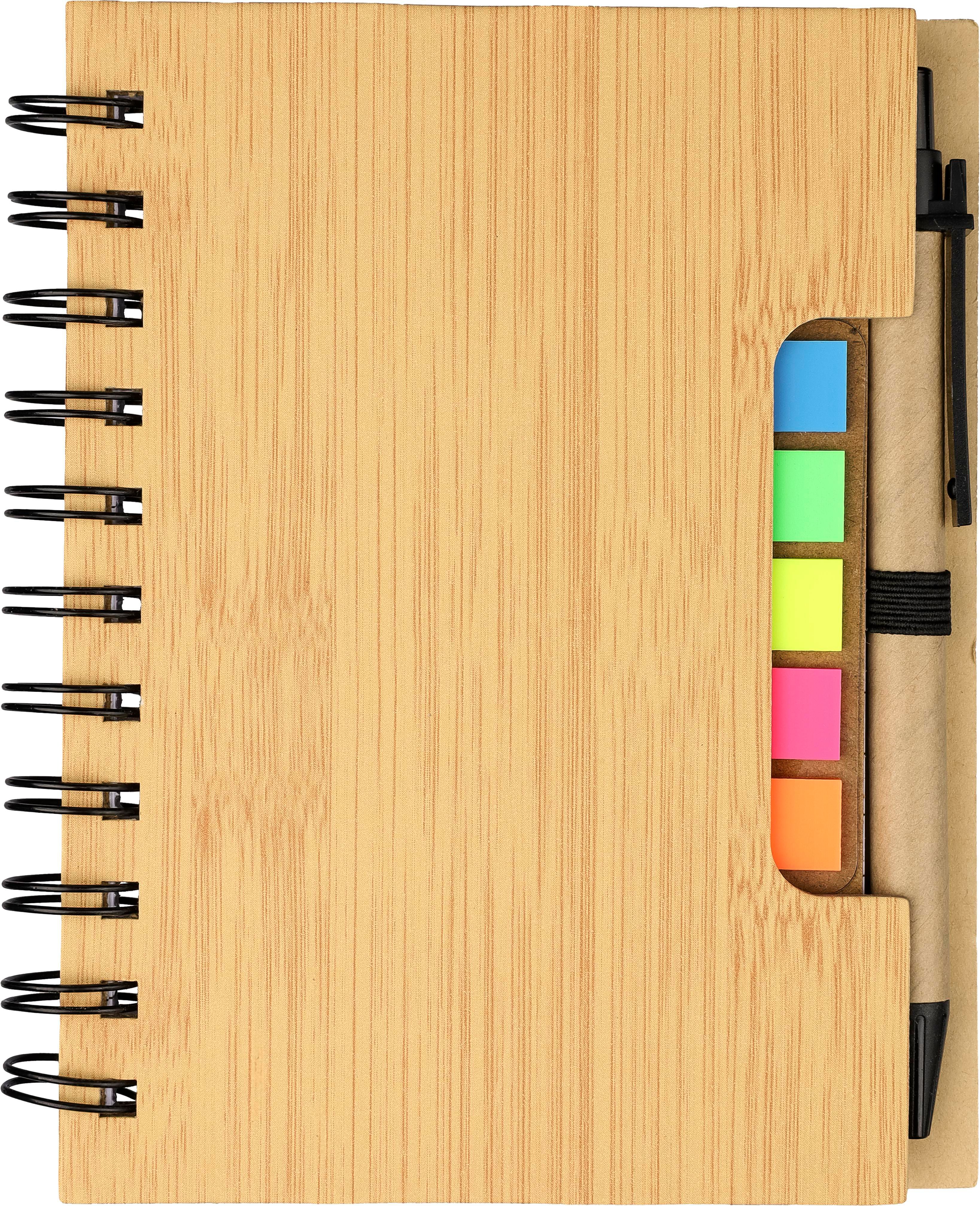 Taccuino effetto bamboo con penna a sfera Niall