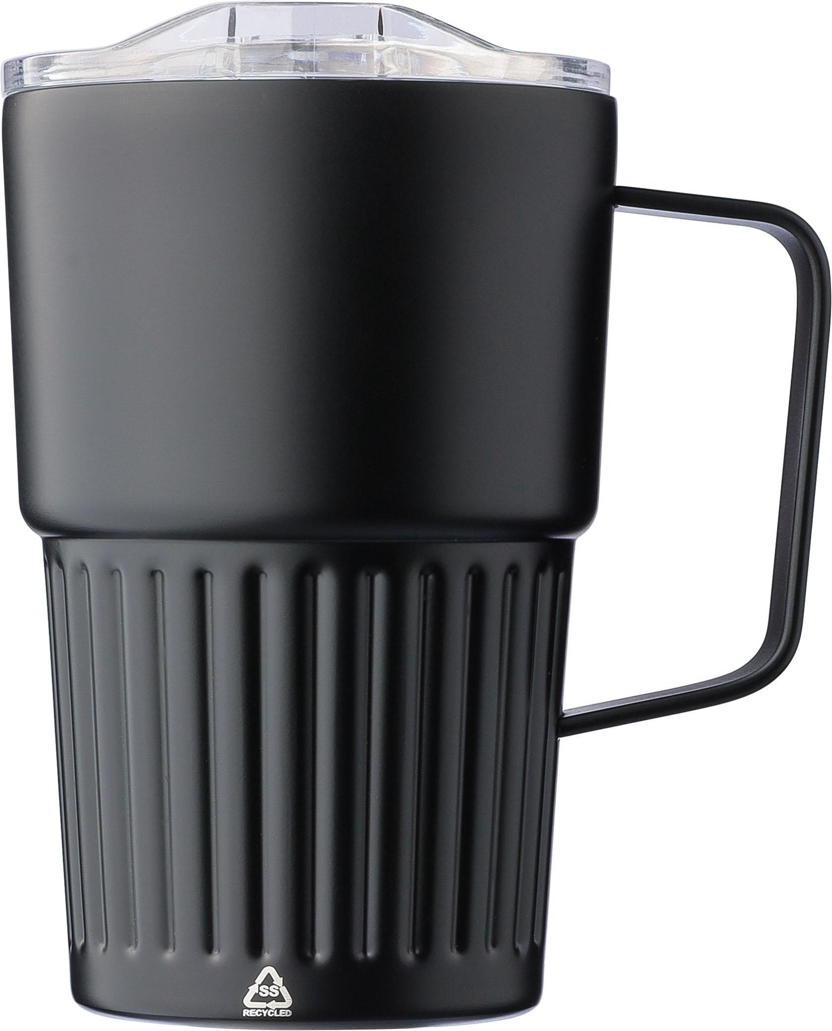 Tazza termica da viaggio in acciaio inox riciclato doppia parete 450 ml Calo