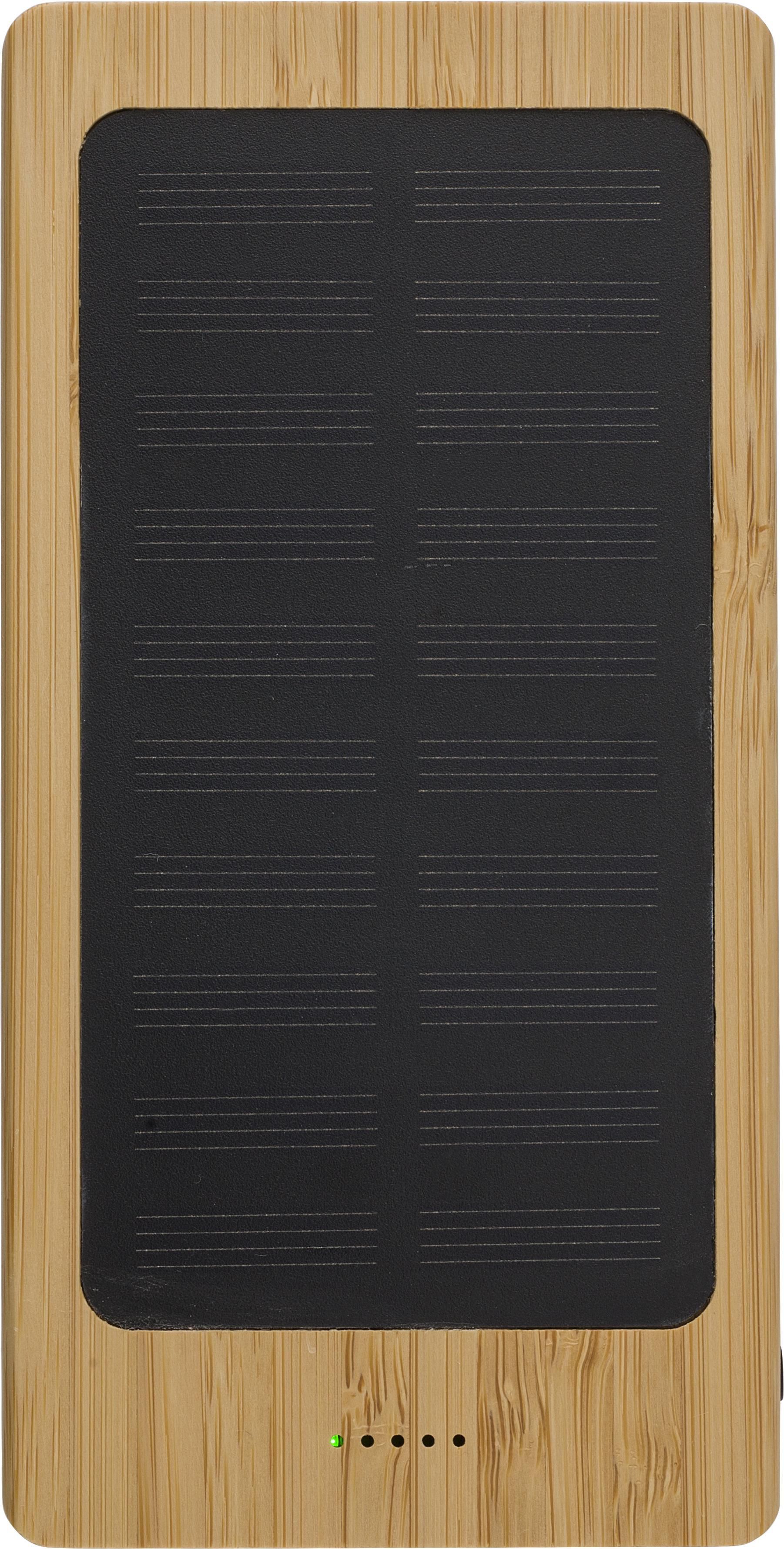 Power Bank solare in bambù Joan