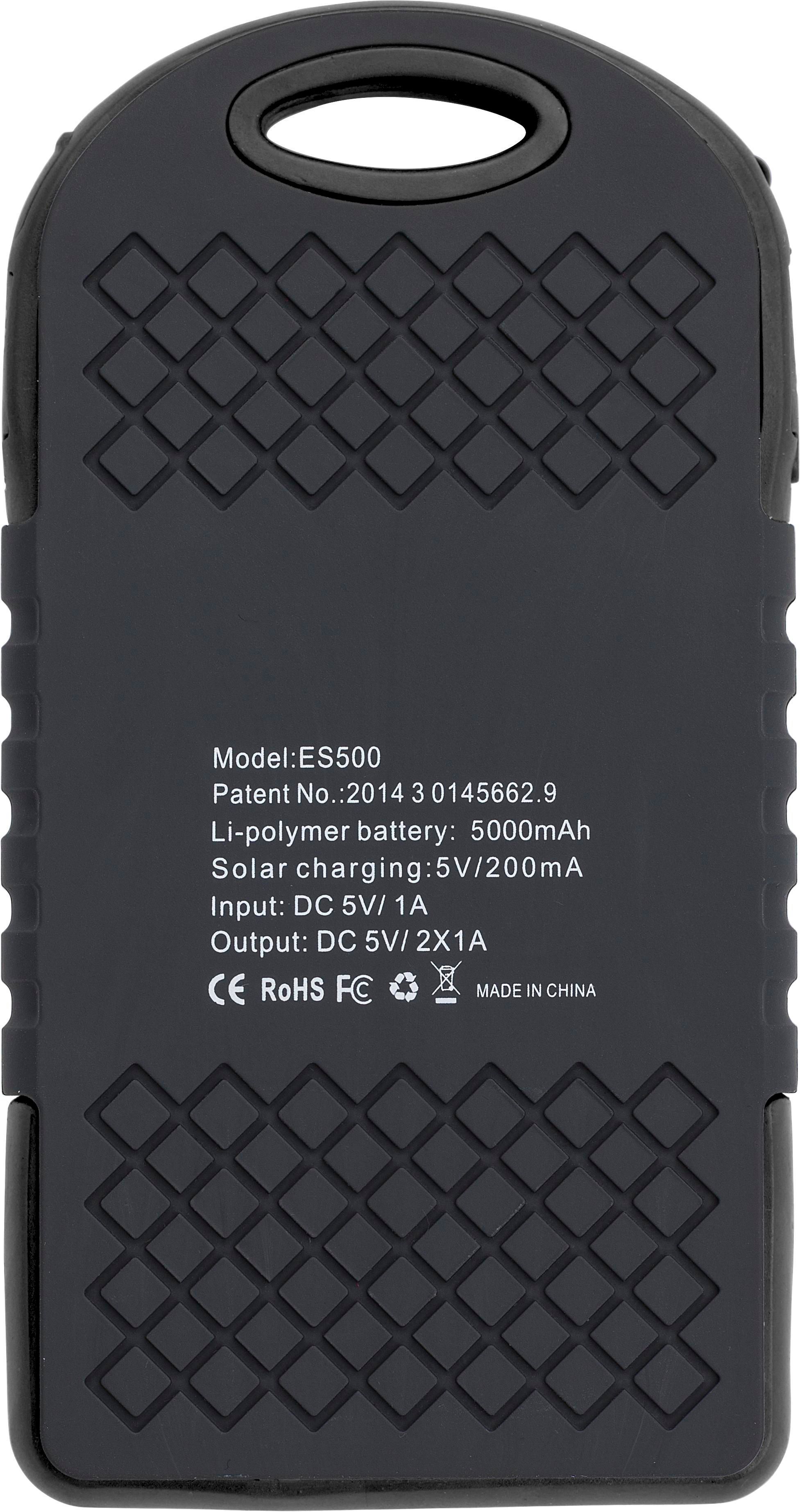 Power Bank solare in ABS gommato,capacità 4.000 mAh Aurora