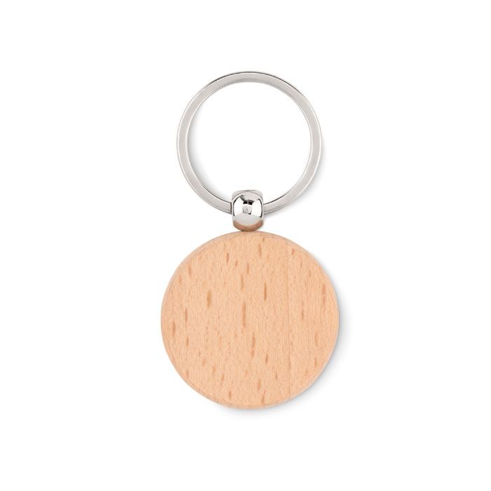 TOTY WOOD. Portachiavi rotondo in legno