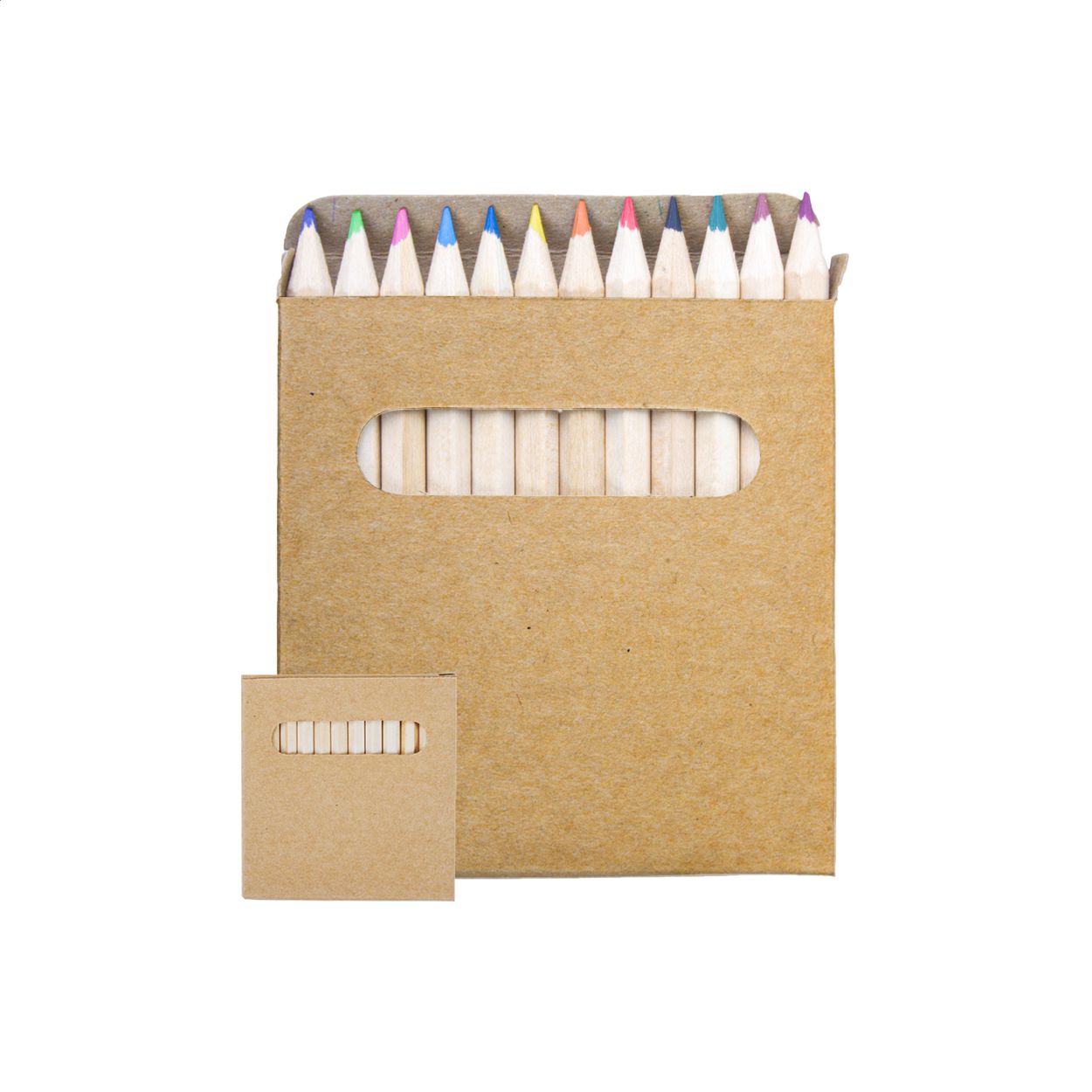 Set 12 Pastelli Colorati in Legno - Kit Disegno Eco