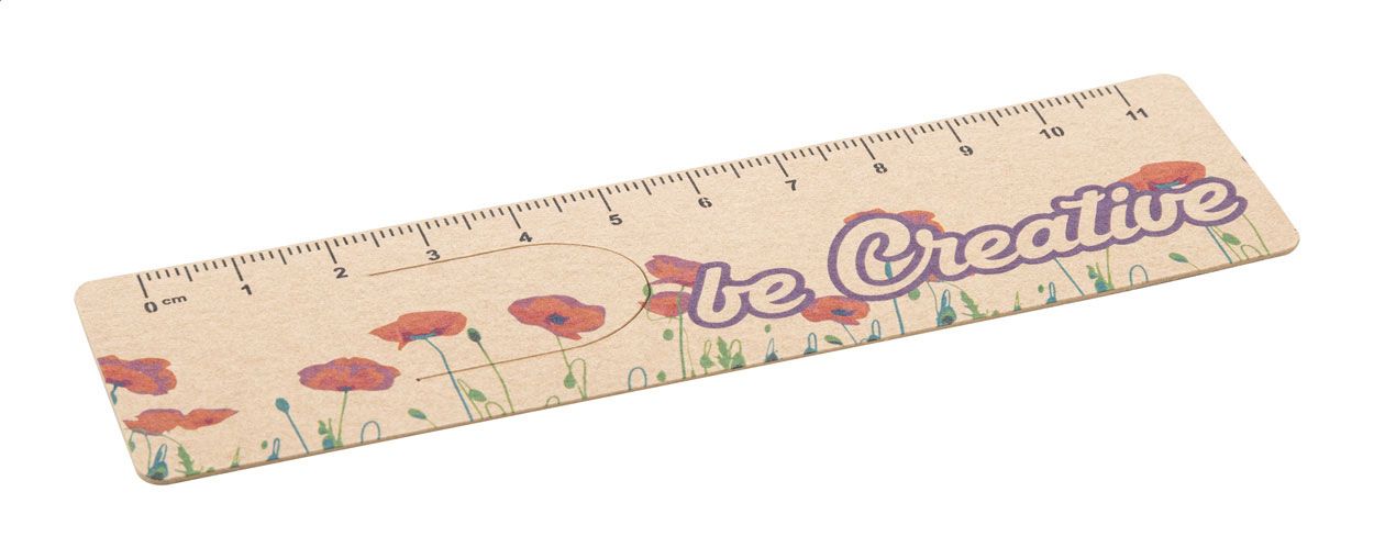 Segnalibro Personalizzabile Kraft con Righello – Stampa Full Color - Made in Europe