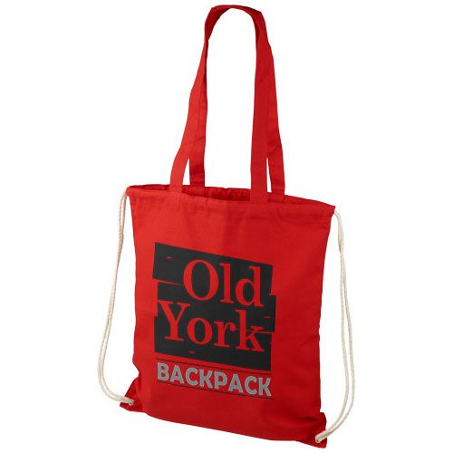 Zaino con cordoncino Eliza in cotone da 240 g/m² - 6L