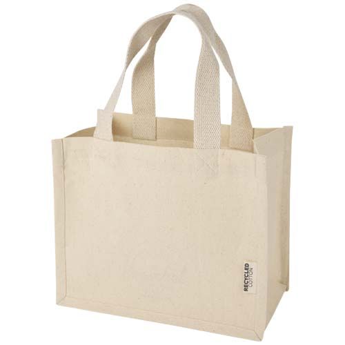 Tote bag mini a soffietto in cotone riciclato certificato GRS da 220 g/m² Odessa - 9L - 120787