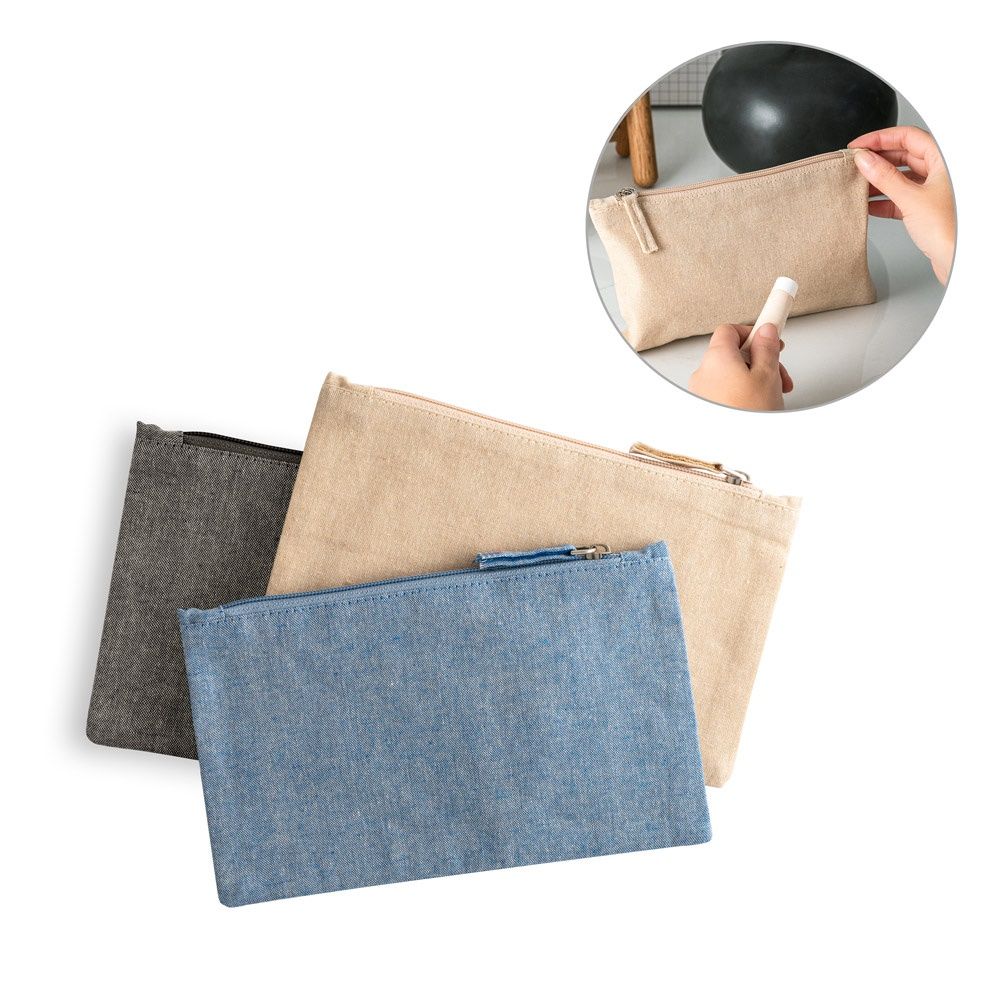 MILLIE. Pochette multifunzione con cotone riciclato (70%) e poliestere (30% rPET) (140 g/m²) (140 g/m²) - 92077
