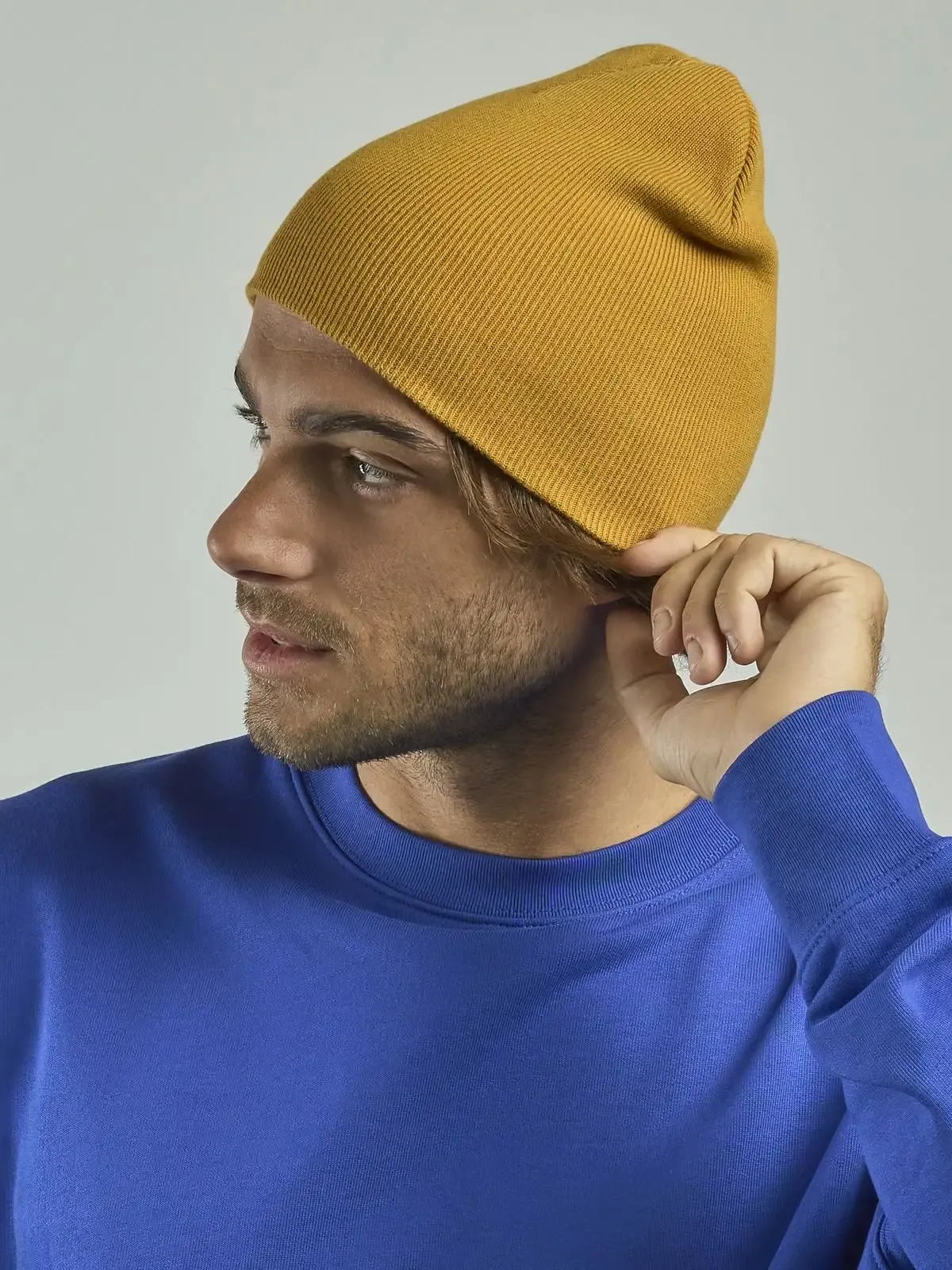 Berretto Yala con maglia a coste fini - Atlantis - ATYALB