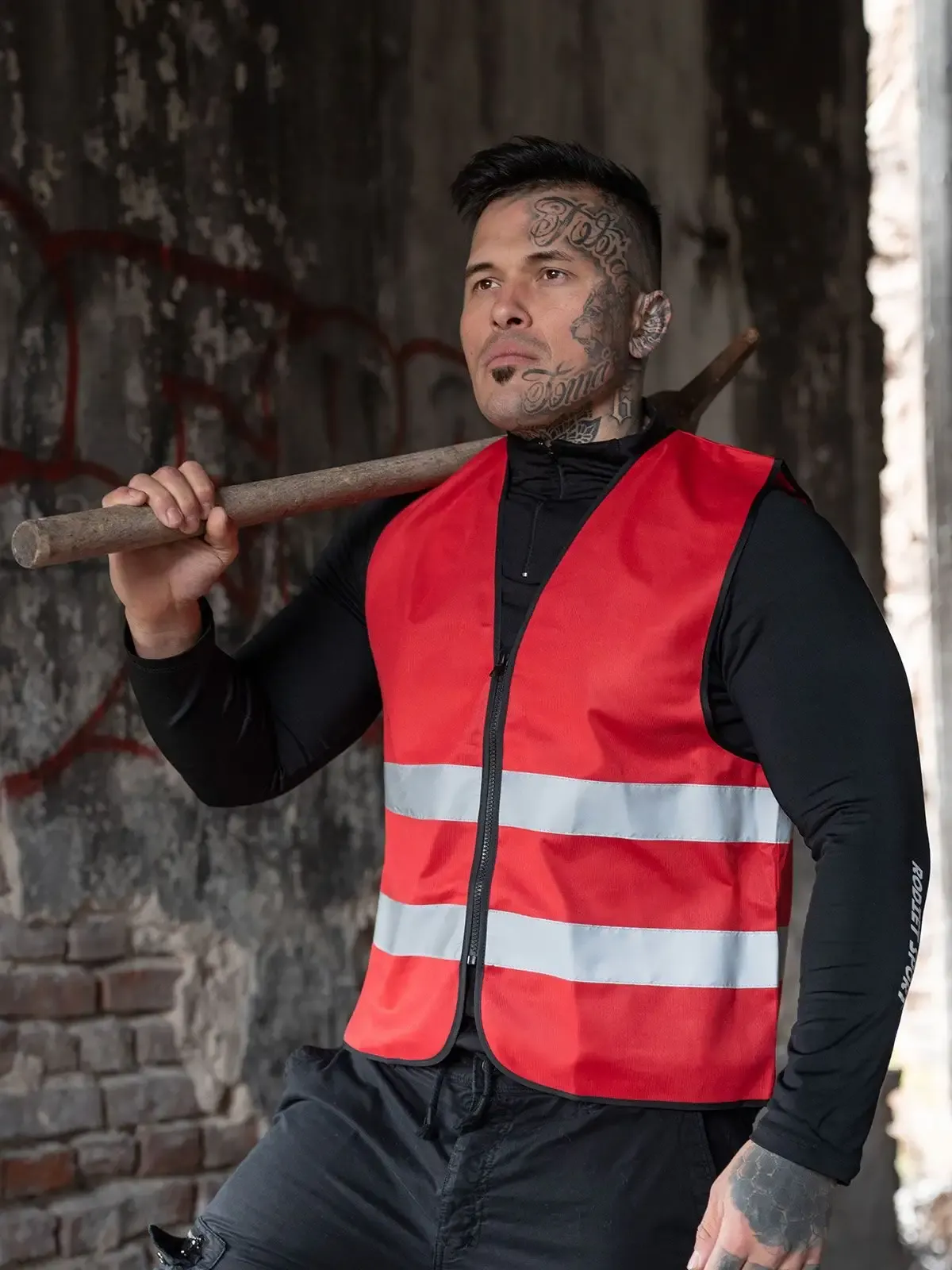 Gilet da lavoro ad alta visibilità standard con una chiusura lampo - Korntex - RX217