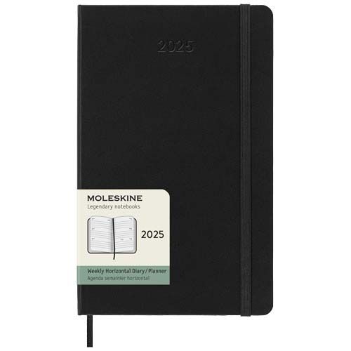 Agenda settimanale orizzontale 12 mesi formato L con copertina rigida Moleskine - 107941
