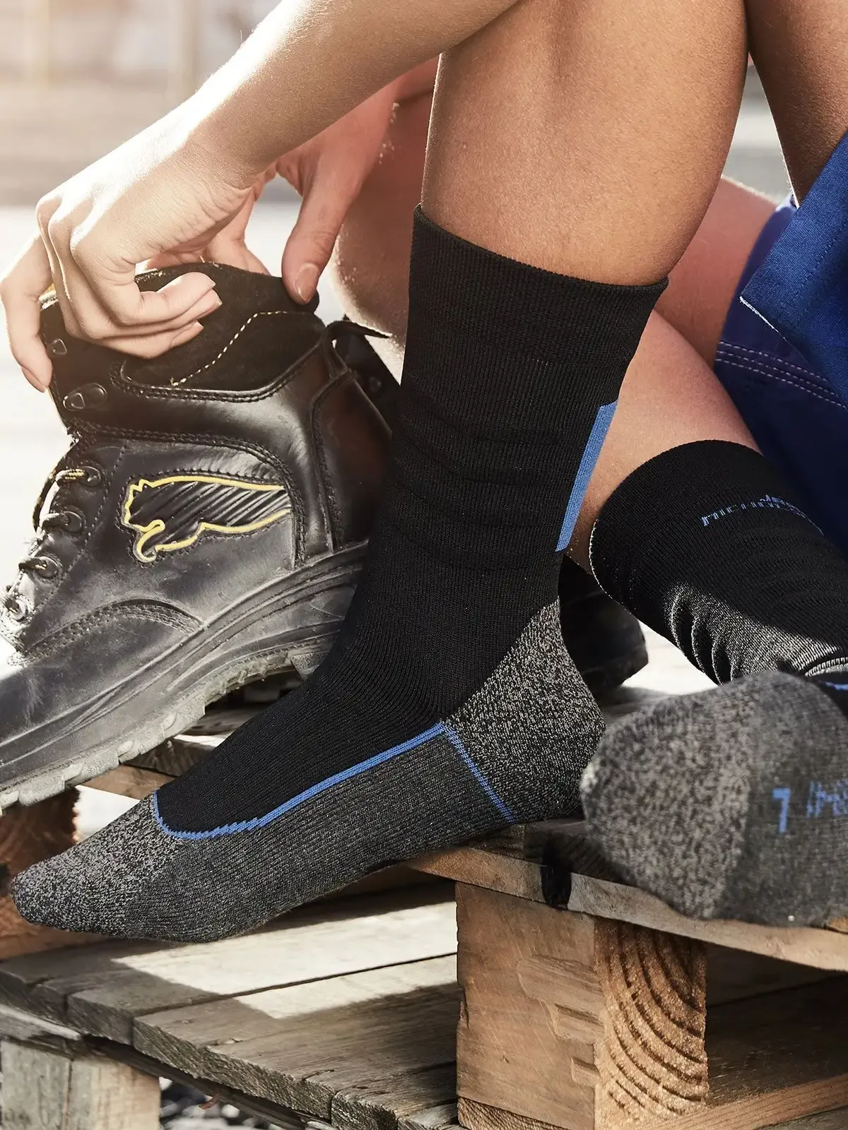 Calzini da lavoro in tessuto leggero e termoregolatore - James & Nicholson - JN212