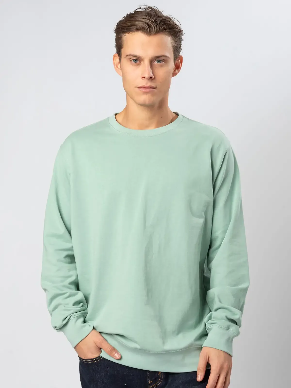 Felpa Wonder con girocollo in french terry - Bs - BS302