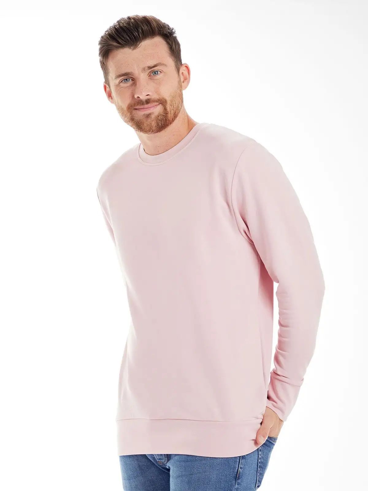 Felpa girocollo unisex sgarzata ed etichetta strappabile - Mantis - MAM194