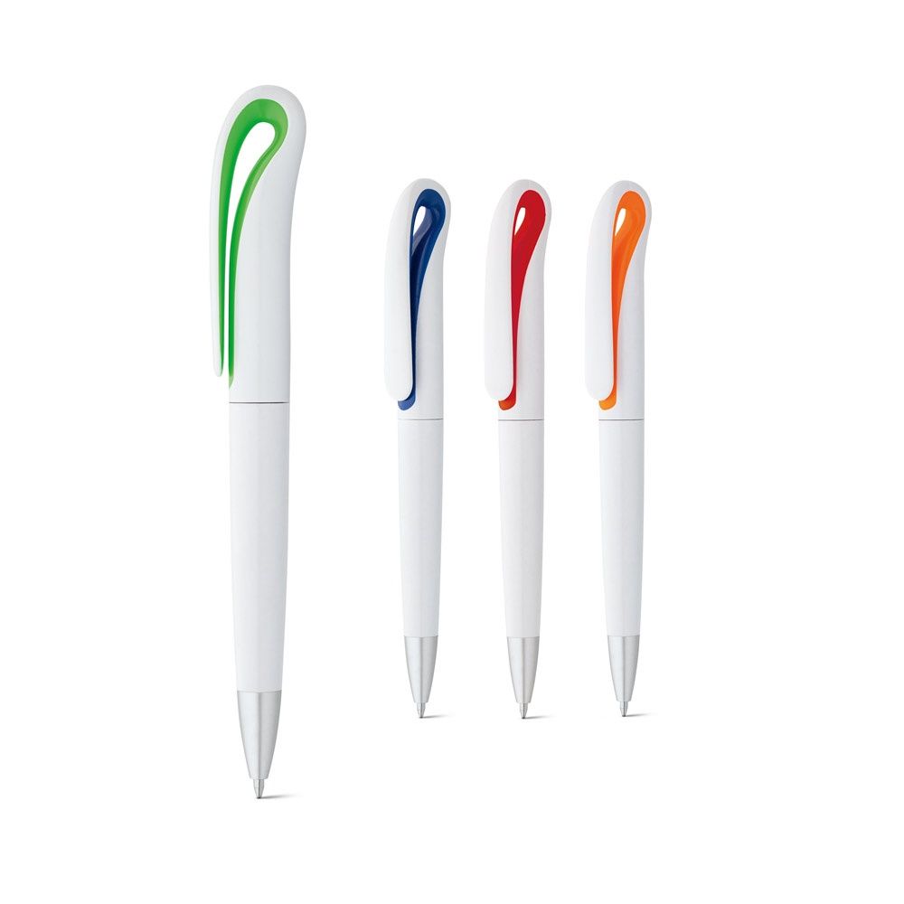 TOUCAN. Penna a sfera con meccanismo a rotazione e clip - 91396