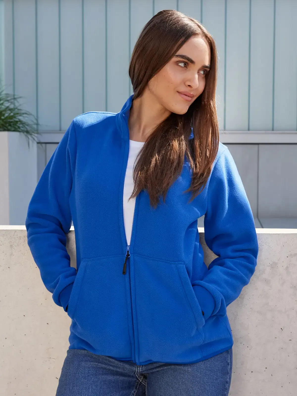 Giacca in pile accoppiato da donna - James & Nicholson - JN1321