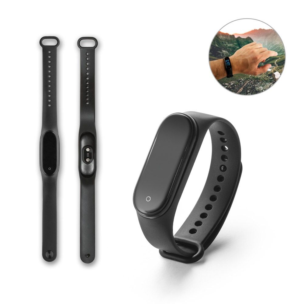 CALATRAVA. Braccialetto sportivo intelligente con batteria della durata di 3 giorni in ABS e TPU - 97130