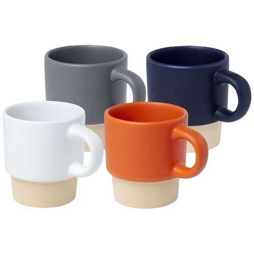 Tazza per caffè espresso impilabile con fondo in argilla da 130 ml Olympia - 100805