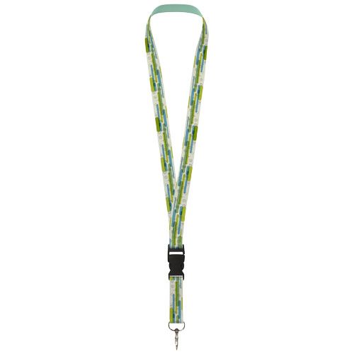 Lanyard Bucks in PET riciclato con stampa in sublimazione e fibbia di sicurezza - 1PL06