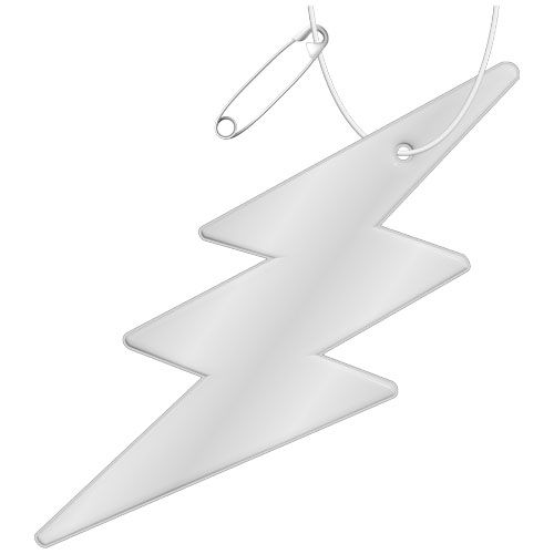 Gancio catarifrangente a forma di fulmine in PVC con catenella RFX™ - 1PR096