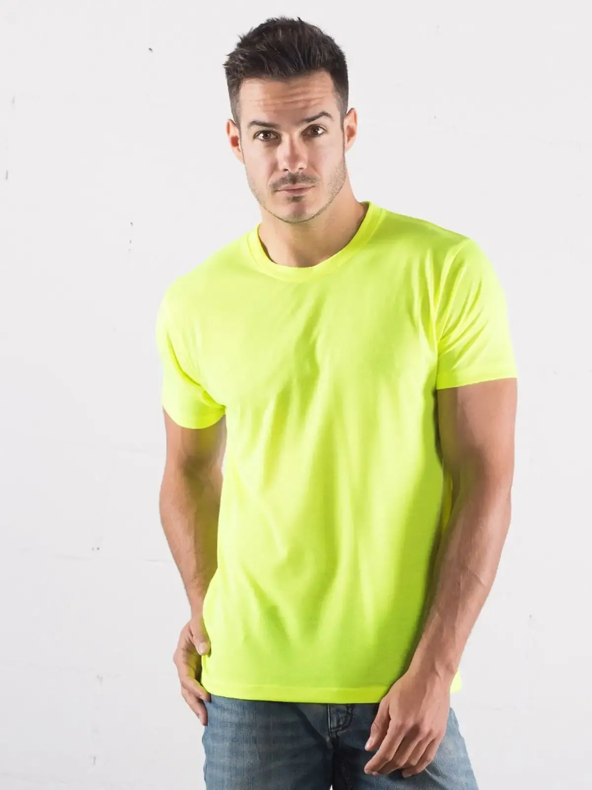 T-shirt manica corta set-in a girocollo traspirante - Starworld - SW304